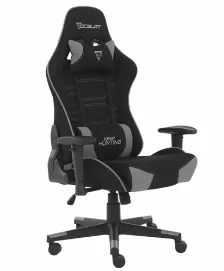 Silla Gamer Ocelot Gaming Ost-black Mist Reposa-brazos Si, Color Negro, Gris